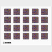 ロイヤルファンシー中世ライオンコラージュ スクエアシール (シート)