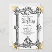 ロイヤルファンタジー中世の結婚式 招待状 (正面)