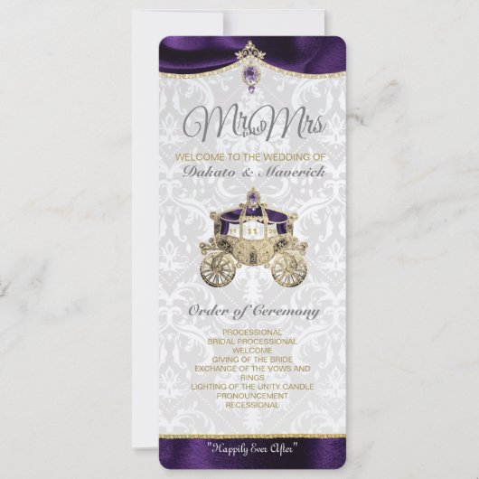 ロイヤルフェアリーテイル I ウェディングプログラム 招待状 (正面)