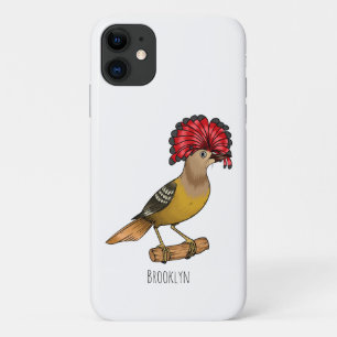 ロイヤルフライアキャッチャー鳥の漫画イラスト iPhone 11 ケース