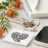 ロイヤルフレンドドッグコンパニオンハートデザイン キーホルダー (正面右)