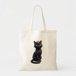 ロイヤルブラックキャットトートバッグ トートバッグ