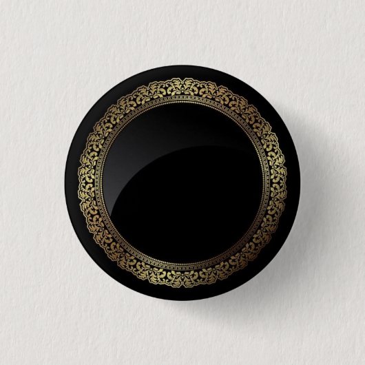 ロイヤルブラックボタン 缶バッジ (正面)