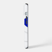 ロイヤルブルーおりがみ iPhone 15ケース (左側面)
