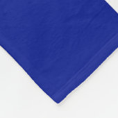 ロイヤルブルーそして白いチェック模様のパターン フリースブランケット (角)