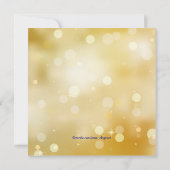 ロイヤルブルーとゴールドのスイート16マスカレードパーティー 招待状 (裏面)