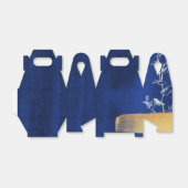 ロイヤルブルーとゴールド フェイバーボックス (折り畳みなし)