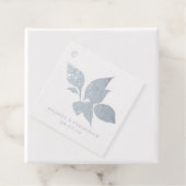 ロイヤルブルーとシルバーの花 フェイバータグ (箱)