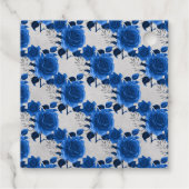 ロイヤルブルーとシルバーの花 フェイバータグ (裏面)