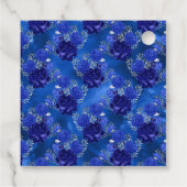 ロイヤルブルーとシルバーの花 フェイバータグ (裏面)