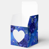 ロイヤルブルーとシルバーの花 フェイバーボックス (オープン)