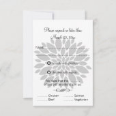 ロイヤルブルーとシルバーグレーのフラワーバースト RSVP (裏面)