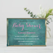 ロイヤルブルーにゴールドの色合いがキュート 招待状 (スタンド正面)