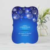 ロイヤルブルーのクリスマスカード シーズンカード (スタンド正面)