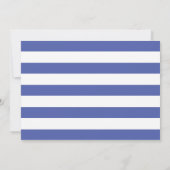 ロイヤルブルーのスター魚ウェディング・セーブ・ザ・デート 招待状 (裏面)