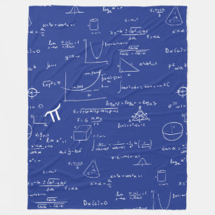 ロイヤルブルーの数学の方程式と代数学 フリースブランケット