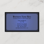 ロイヤルブルーの洗練 名刺 (裏面)