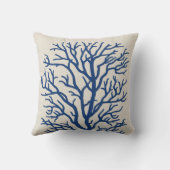 ロイヤルブルーの珊瑚木 クッション (裏面)