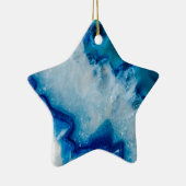 ロイヤルブルーの瑪瑙 セラミックオーナメント (右)