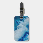 ロイヤルブルーの瑪瑙 ラゲッジタグ (正面縦)