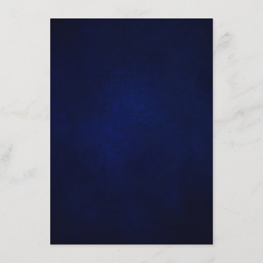 ロイヤルブルーの素朴なひまわり 現代の結婚式の詳細 エンクロージャーカード (裏面)