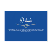 ロイヤルブルーの結婚式の詳細