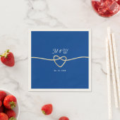 ロイヤルブルーの結婚式 スタンダードカクテルナプキン (インサイチュ)