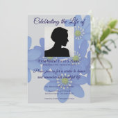 ロイヤルブルーの追悼招待状 招待状 (スタンド正面)