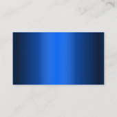 ロイヤルブルーの金属のストックブローカーの名刺 名刺 (裏面)