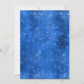 ロイヤルブルーの風船 フォト招待状 招待状 (裏面)