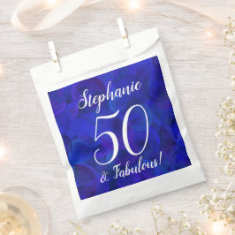 ロイヤルブルーの50歳とファビュラスな誕生日パーティー フェイバーバッグ
