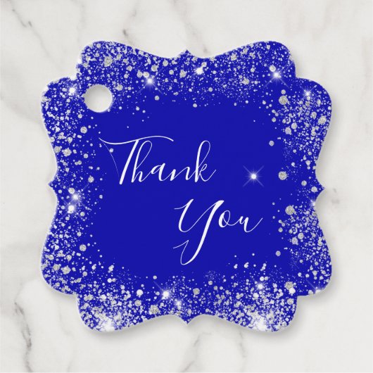 ロイヤルブルーシルバーありがとう フェイバータグ (正面)