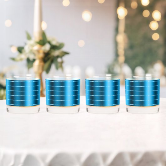 ロイヤルブルーリボンボウ ブライダルシャワー ウイスキーグラス (インサイチュ (ウェディング))