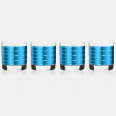 ロイヤルブルーリボンボウ ブライダルシャワー ウイスキーグラス (左)