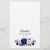 ロイヤルブルー イエロー ゴールド メタリック 私は誰？ ゲーム (裏面)