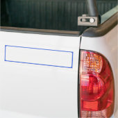 ロイヤルブルー ボーダー バンパー スティッカー - カスタマイズ可能 バンパーステッカー (トラック上)