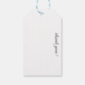 ロイヤルプラミエージ - ラグジュアリーなクジャクの羽根模様 ギフトタグ (裏面)