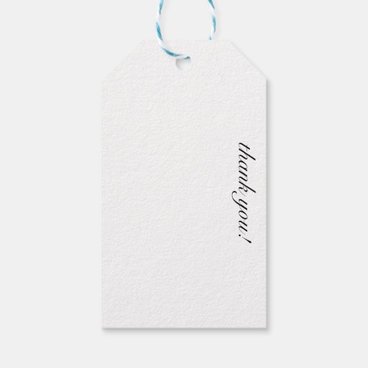 ロイヤルプラムジ - 豪華なクジャクの羽根模様 ギフトタグ (裏面)