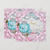 ロイヤルプリンセスベイビーシャワー 招待状 (正面/裏面)