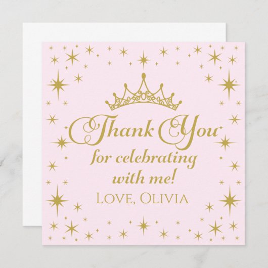 ロイヤルプリンセス サンクス 招待状 (正面/裏面)