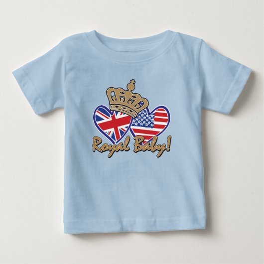 ロイヤルベビー クラウン ベビーTシャツ (正面)