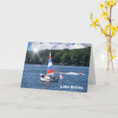 ロイヤルボーティング湖 カード (黄色い花)