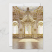 ロイヤルボールルームエメラルドグリーンキンセアニエラ 招待状 (裏面)