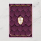 ロイヤルミューズ ファンタジー ドラゴン スケール & ライオン クレスト エンクロージャーカード (裏面)