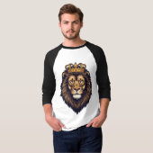 ロイヤルライオンクラウンエンブレム Tシャツ (正面フル)
