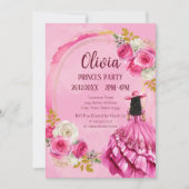 ロイヤルリトルプリンセスバースデー 招待状 (正面)
