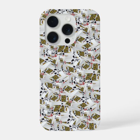 "ロイヤルレイヤー: キングのポーカーチップの重なり" iPhoneケース (裏面)