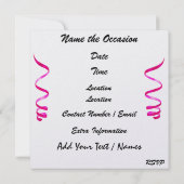 ロイヤルロックインパーティー- SRF 招待状 (裏面)