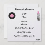 ロイヤルロックインパーティー- SRF 招待状 (裏面)