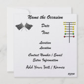 ロイヤルロックンレーシングパーティの招待状 招待状 (裏面)